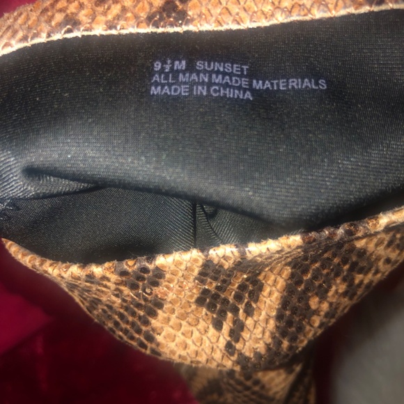 Holiday price drop Like New Carlos Santana Snakeskin print knee high boot - Picture 2 of 6